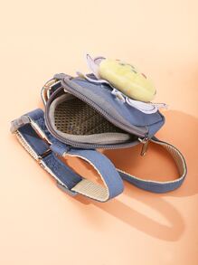 1 套宠物可爱粉色大黄蜂项圈和牵引绳套装 - 藍色 - 查看 5