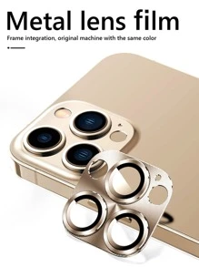 1pc Phone Lens Film Compatible With iPhone - Khaki - View 6