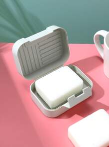 1 pieza Caja de jabón de plástico