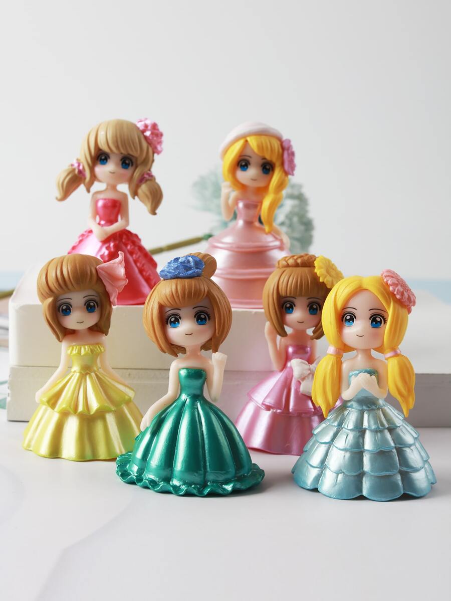 2 件人物设计随机装饰工艺品最佳礼物 - 彩色 - 查看 1