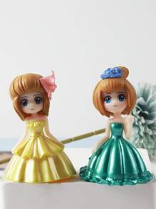 2 件人物设计随机装饰工艺品最佳礼物 - 彩色 - 查看 3