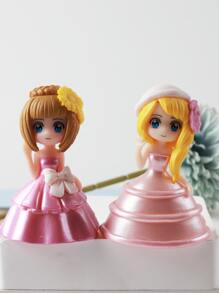 2 件人物设计随机装饰工艺品最佳礼物 - 彩色 - 查看 4
