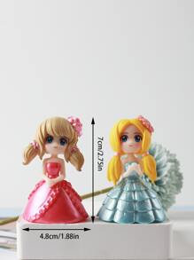 2 件人物设计随机装饰工艺品最佳礼物 - 彩色 - 查看 5