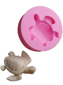 1pc Turtle Design DIY Silicone Mold - Pink - View 1