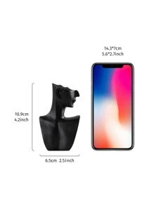 Decoración de arte estatua - Negro - Ver 3