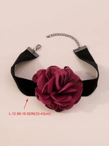 Flower Decor Choker - Multicolor - View 4