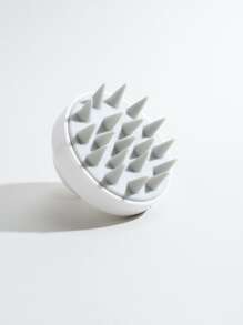 Cepillo de champú de masaje de silicona suave, 1 pieza de masajeador de cabeza manual multicolor, masajeador cabelludo para uso en baño, cepillo para el cabello/peine para el cabello - Multicolor - Ver 1