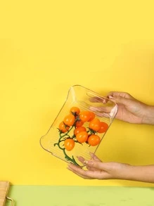 1pc Kitchen Clear Storage Box - Clear - View 5