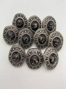 10pcs Pack High Shank Buttons For DIY Sweater, Coat - Multicolor - View 1