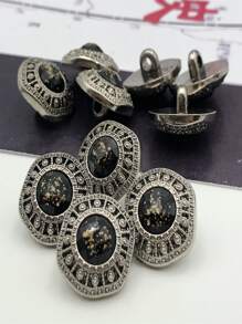 10pcs Pack High Shank Buttons For DIY Sweater, Coat - Multicolor - View 3