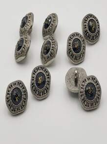 10pcs Pack High Shank Buttons For DIY Sweater, Coat - Multicolor - View 5