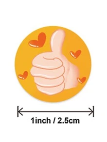 1 rollo Pegatina con patrón de dibujo - Multicolor - Ver 3