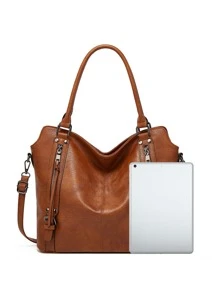 2 件人造皮革手提包、女士简约时尚拉链单肩包钱包套装、送给妈妈的母亲节礼物、女士最佳工作包、时尚手提包大容量手提包、单肩包钱包套装、适合办公室女士的专业商务工作公文包 2 件大容量手提包腕带钱包套装、PU 皮革纹理单肩包、休闲百搭通勤包、书包套装、轻便、便携、大容量、商务休闲、适合少女女大学生、非常适合办公室、大学、中学、高中、工作、商务、通勤、体育场、运动、购物、度假