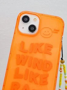 Funda para móvil con estampado de slogan con tira cuenta - Multicolor - View 6