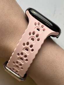 爪形孔錶帶適用於Apple Watch - 粉色 - 查看 3