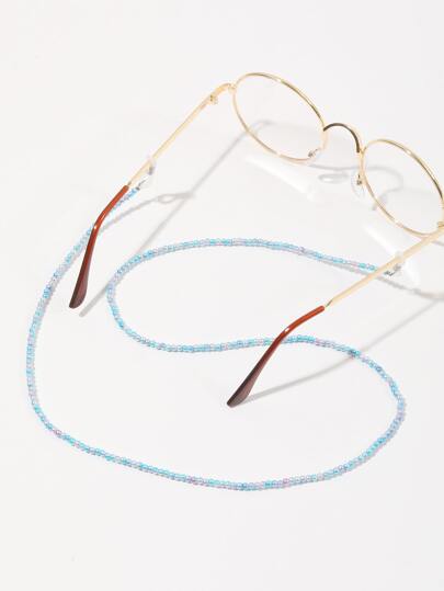 1 chiếc dây đeo kính đính hạt màu sắc theo phong cách Bohemian, dây trang trí kính thời trang, dây chống trượt cho kính, phù hợp cho các bạn gái và phụ nữ, dây đeo kính dùng trong các kỳ nghỉ biển.