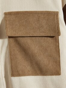 Manfinity RebelGame Men Colour Block Flap Pocket Shirt - Multicolor - View 3