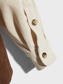 Manfinity RebelGame Men Colour Block Flap Pocket Shirt - Multicolor - View 4