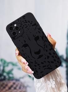 Funda para móvil con patrón de leopardo - Negro - Ver 2