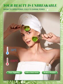 2pcs Facial Massager - Green - View 6