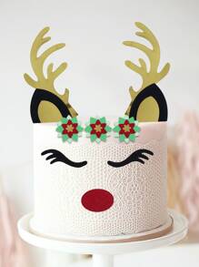 10入組鹿角造型蛋糕裝飾牙籤 - 彩色 - 查看 4