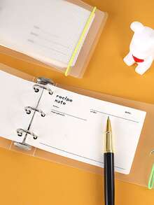 1 pieza Cuaderno de planes al azar - Blanco - Ver 1