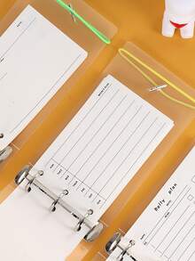 1 pieza Cuaderno de planes al azar - Blanco - Ver 5