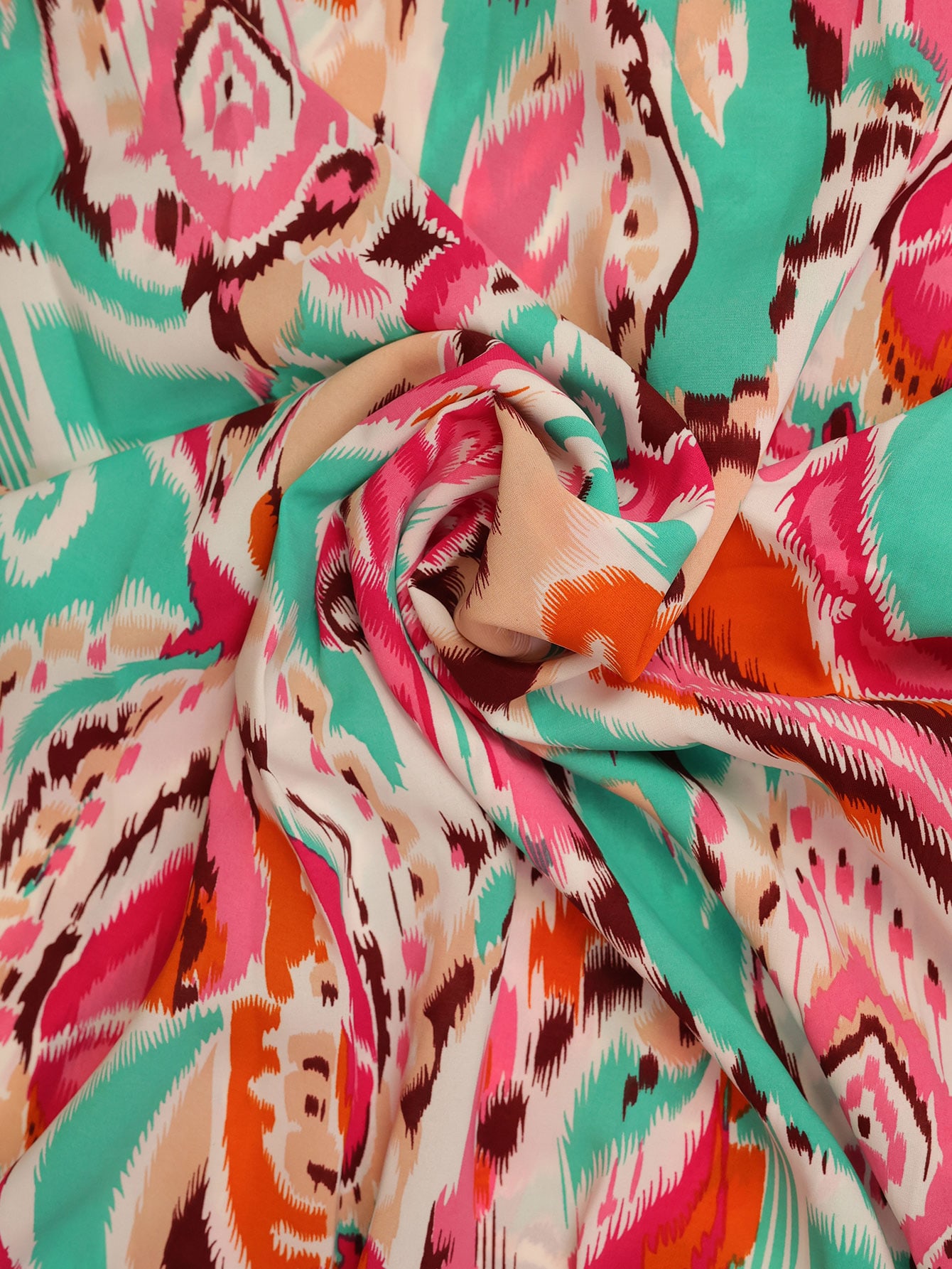 Allover Print Contrast Tape Tassel Trim Beach Dress SHEIN UK