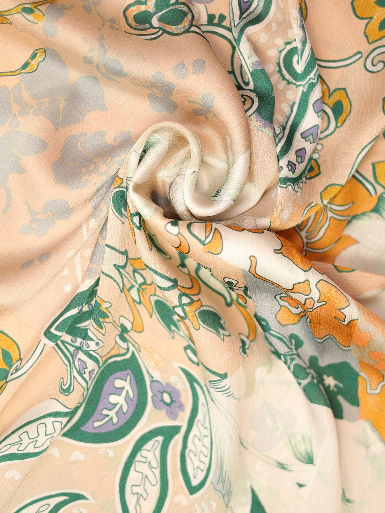 Floral Print Butterfly Sleeve Tie-Back Dress