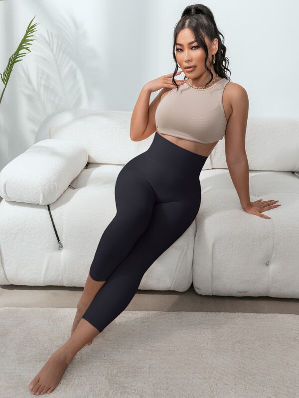 High Waist Tummy Control ButtLift Shapewear Capris SHEIN USA