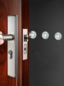 25pcs Clear Anti-collision Pad, Plain Transparent Silicone Multifunction Buffer Pad, Protection For Cabinet Door Drawer Floor - Clear - View 1