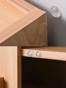 25pcs Clear Anti-collision Pad, Plain Transparent Silicone Multifunction Buffer Pad, Protection For Cabinet Door Drawer Floor - Clear - View 6