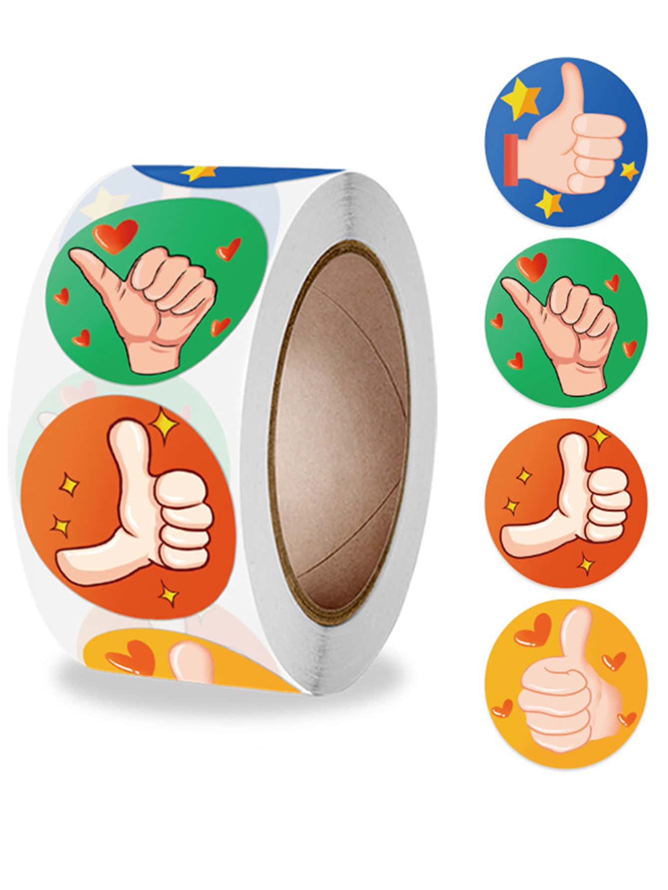 1 rollo Pegatina con patrón de dibujo - Multicolor - Ver 1