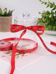 1 rolo Fita de embrulho Árvore de Natal & Padrão de Floco de Neve - Multicolorido - Ver 1