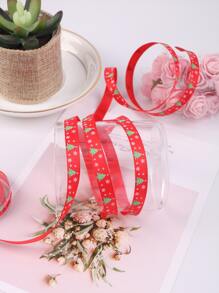 1 rolo Fita de embrulho Árvore de Natal & Padrão de Floco de Neve - Multicolorido - Ver 6
