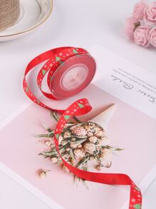 1 rolo Fita de embrulho Árvore de Natal & Padrão de Floco de Neve - Multicolorido - Ver 3