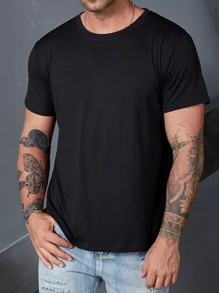 Manfinity Hypemode Tops Nam Slogan Giải trí - màu đen - Xem 2