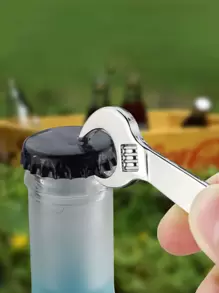 1pc Wrench Design Wine Bottle Opener,Bottle Opener,Beer,Can Opener, Gift For Father