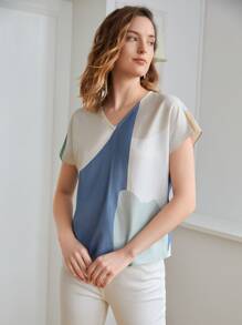 MOTF PREMIUM LINEN BATWING SLEEVE TOP - Multicolor - View 4