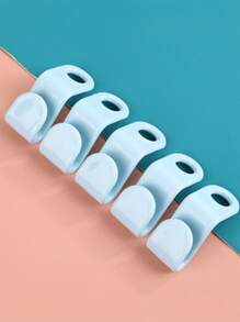 10pcs Random Color Clothes Hanger Hook, Hanger Connector For Wardrobe Organizer - Multicolor - View 4