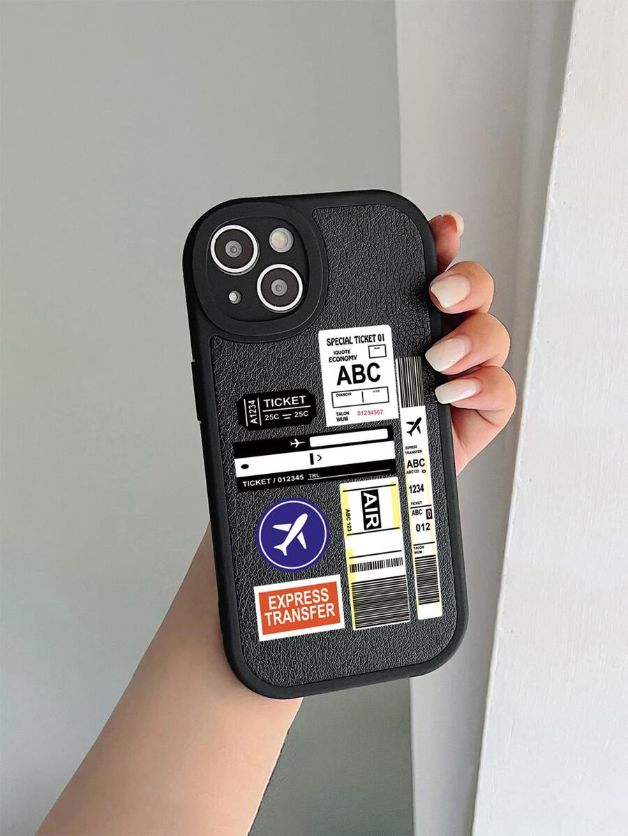 vỏ điện thoại hình máy bay - màu đen - Xem 1