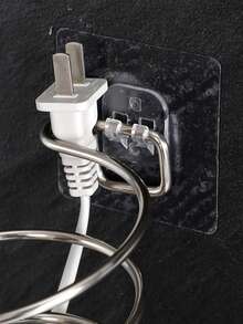 1pc Stainless Steel Hair Dryer Holder - Silver - View 3