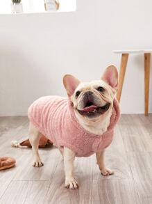 Áo hoodie lông chó 1 - Hồng - Xem 5