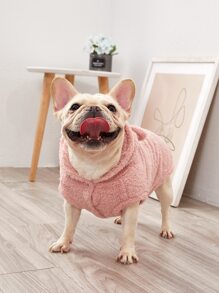 Áo hoodie lông chó 1 - Hồng - Xem 6