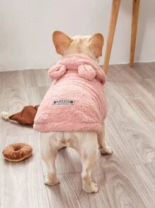 Áo hoodie lông chó 1 - Hồng - Xem 7