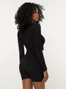 SHEIN BASICS 寬腰帶單車褲