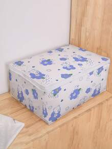 1pc Random Pattern Clothing Storage Bag, Multifunction Cartoon PEVA Quilt Storage Dust-Proof Bag, Bedside Storage For Clothing, Blanket, Bedding Halloween Decorations Halloween Costumes Autumn Decor Festival Decor - Multicolor - View 6