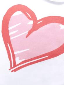 Baby 3pcs Striped & Heart Print Bodysuit - Multicolor - View 5