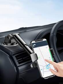 Suction Cup Style Universal Car Phone Holder, Adjustable Car Dashboard Mount, Multi-Function Telescopic Suction Cup Phone Stand