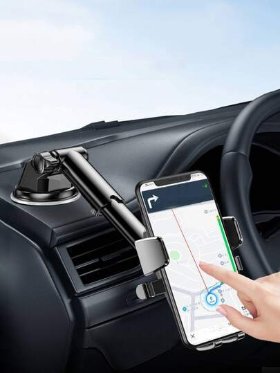 360° Rotatable Suction Cup Car Phone Holder - Universal Car Dashboard Phone Mount Bracket, Suitable For Navigation, Compatible With IPhone, Android Phones, Great Gift For Family And Friends